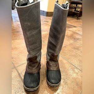Sore NL2007 Slimpack Women’s Tall Riding Boots Gray Shale size 8